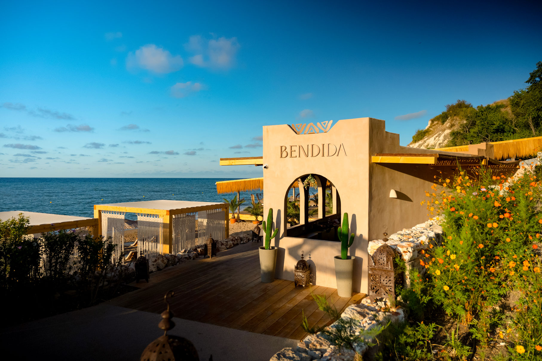 Entrance to Bendida Beach at Thracian Cliffs overlooking the Black Sea