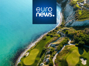 Aerial view of Thracian Cliffs golf course on Bulgaria’s Black Sea coast