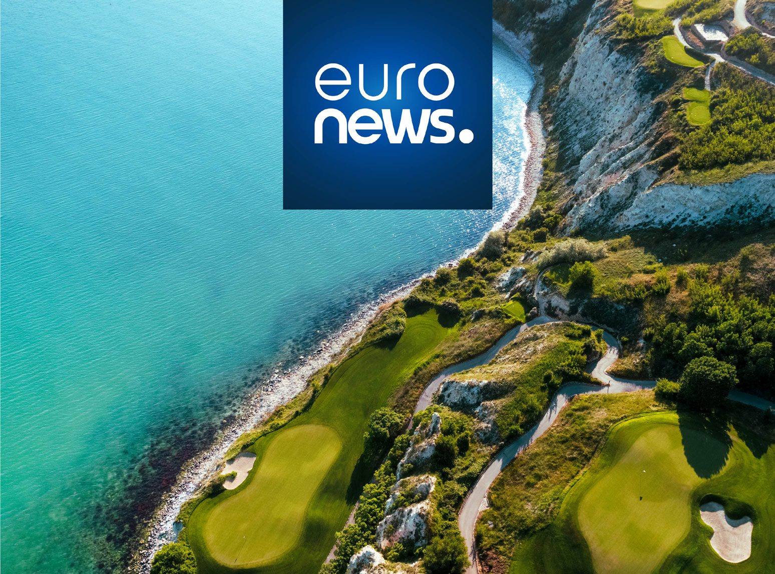 Aerial view of Thracian Cliffs golf course on Bulgaria’s Black Sea coast